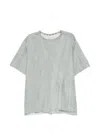 Ziggy Chen Exposed-seam T-shirt In Gray