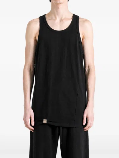 Ziggy Chen Exposed-seam Vest In Black