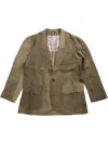 Ziggy Chen Faded-effect Blazer In Green