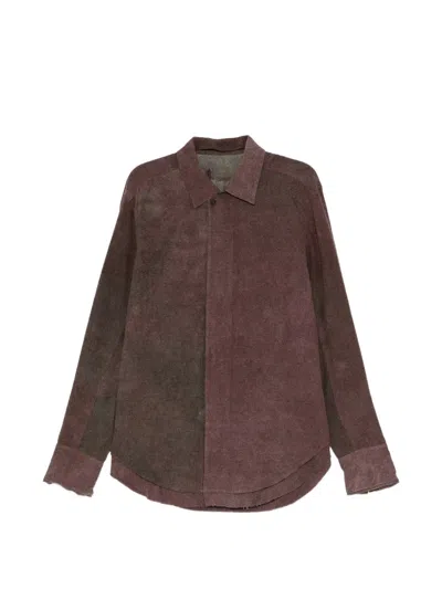 Ziggy Chen Faded-effect Concealed-fastening Shirt In Multi