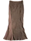 Ziggy Chen Fishtail-design Maxi Skirt In Brown