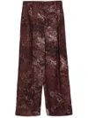Ziggy Chen Graphic-print Trousers In Red