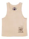Ziggy Chen Graphic-print Vest In Neutral