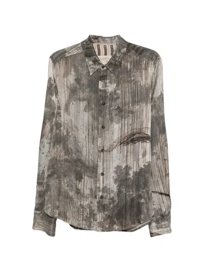 Ziggy Chen Graphic-print Button-down Shirt In Multi