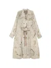 Ziggy Chen Graphic-print Double-breasted Coat In Multi