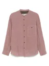 Ziggy Chen Houndstooth Shirt In Pink