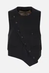Ziggy Chen Asymmetric Waistcoat In Black