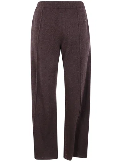 Ziggy Chen Knitted Trousers In Brown