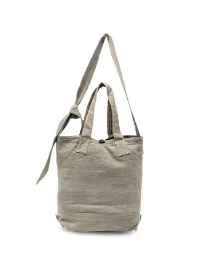 Ziggy Chen Knot-detail Tote Bag In Gray
