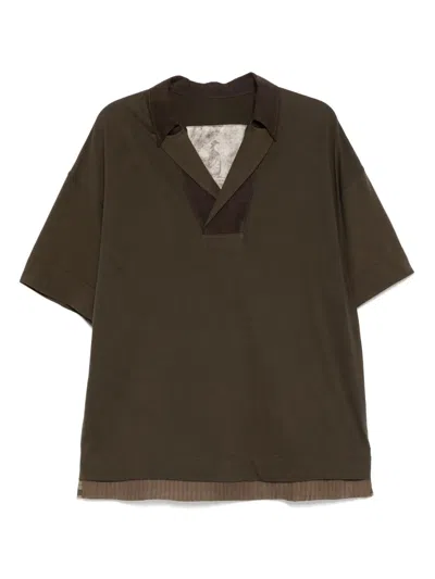 Ziggy Chen Lapel-collar Short-sleeves T-shirt