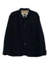 Ziggy Chen Linen Jacket In Blue