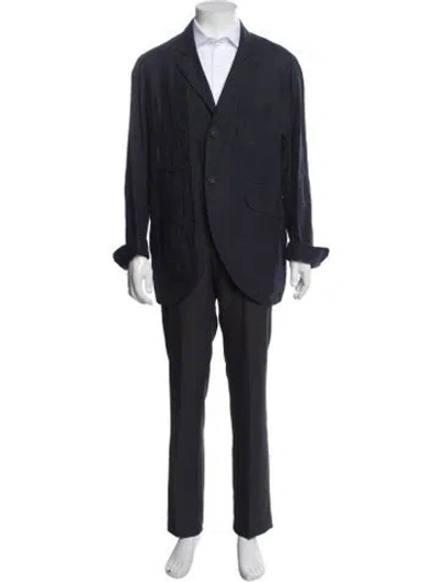 Pre-owned Ziggy Chen Linen Jacket In Blue