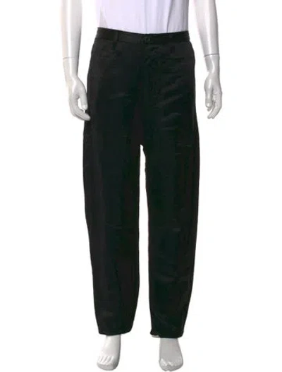 Pre-owned Ziggy Chen Linen Pants In Black