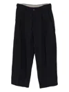 Ziggy Chen Linen Trousers In Blue