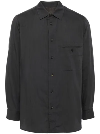 Ziggy Chen Long Sleeve Shirt In Grau