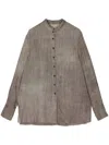Ziggy Chen Long-sleeve Shirt In Grey