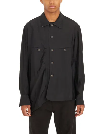 ZIGGY CHEN MEN'S CAMICIA ASYMMETRIC COCOON SHIRT