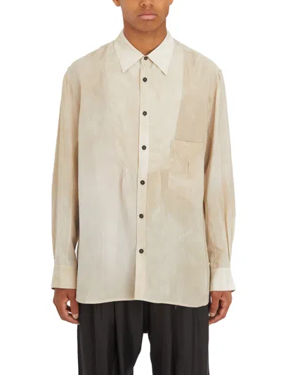 Ziggy Chen Long-sleeved Shirt In Ivory