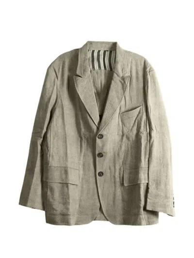 ZIGGY CHEN NOTCHED-LAPELS SINGLE-BREASTED BLAZER