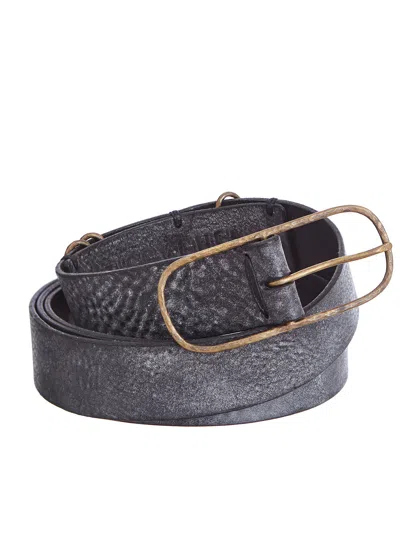 Ziggy Chen Oval Buckle Belt