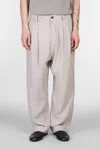 Ziggy Chen Pants In Beige Linen