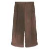 Ziggy Chen Tailored Trousers In Brown