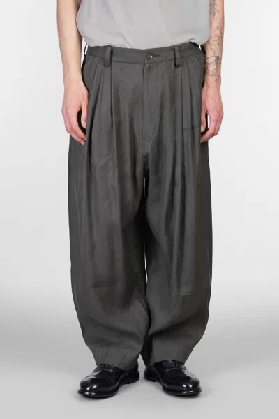 Ziggy Chen Pants In Green Chanvre