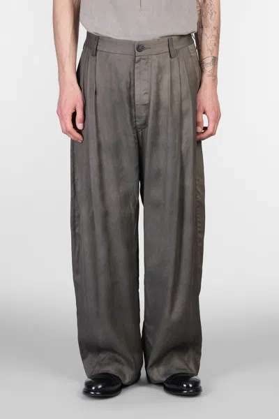 Ziggy Chen Pants In Green Viscose