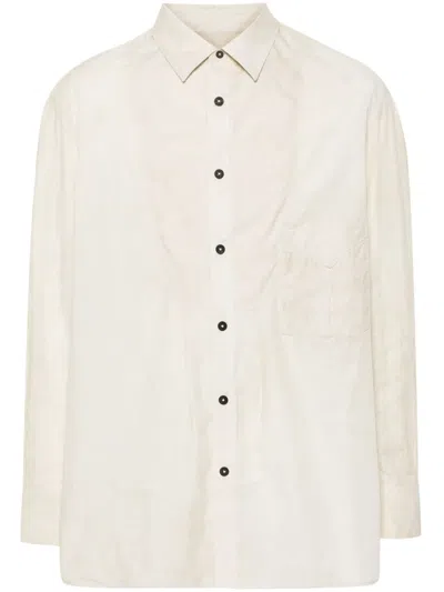 Ziggy Chen Patch-pocket Shirt In Neutrals