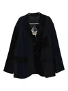 Ziggy Chen Patchwork Blazer In Black