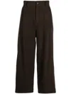 Ziggy Chen Plaid-check Wide-leg Trousers In Green