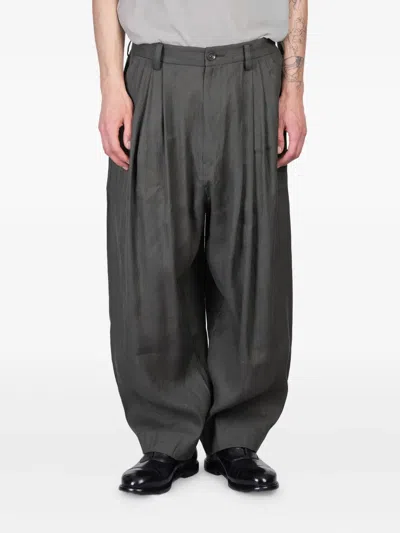 ZIGGY CHEN PLEAT-DETAIL TROUSERS