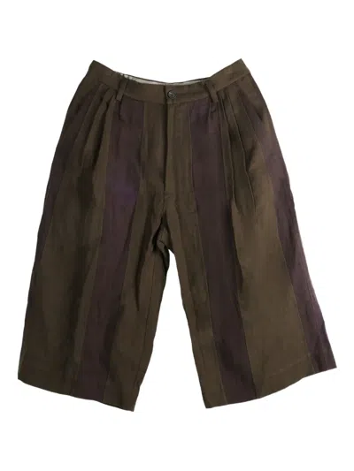 Ziggy Chen Pleated Cropped Trousers