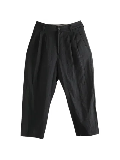 Ziggy Chen Pleated Trousers In Black