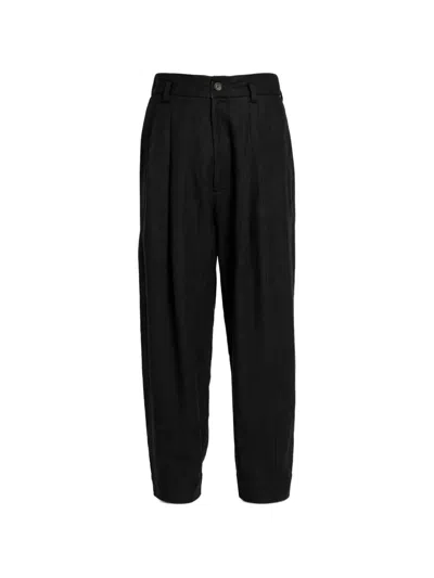 Ziggy Chen Pleated-detail Trousers In Black