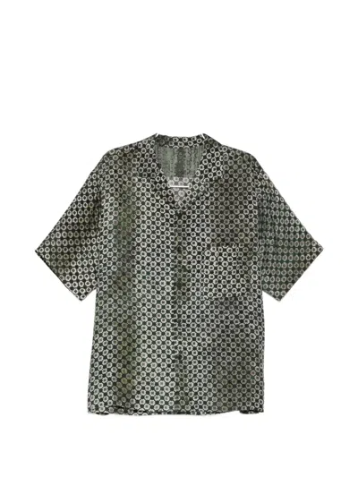 Ziggy Chen Printed Shirt In Gray