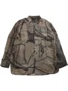 Ziggy Chen Printed Shirt In Green