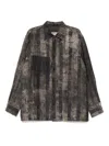 Ziggy Chen Printed Shirt In Grey