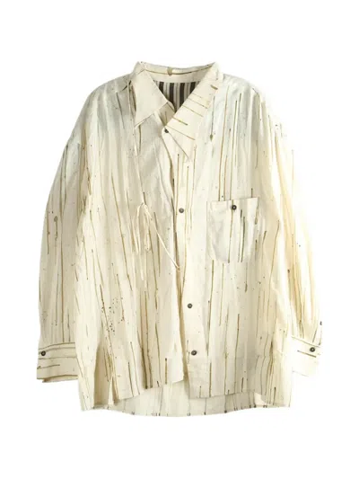 Ziggy Chen Printed Shirt In Yellow