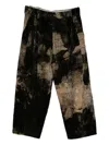 Ziggy Chen Printed Trousers In Black