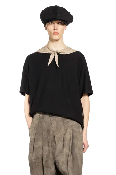 Ziggy Chen Raw Edge T-shirt In Black