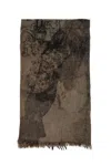 Ziggy Chen Digital Print Scarf In Multi
