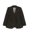 Ziggy Chen Shawl Collar Long-sleeved Suit Coat In Black