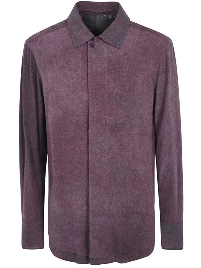 Ziggy Chen Shirt Concealed Button Shirt In Pink