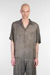 Ziggy Chen Shirt In Green Viscose