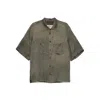 Ziggy Chen Shirt In Green Viscose In Green