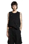 Ziggy Chen Asymmetric Waistcoat In Black