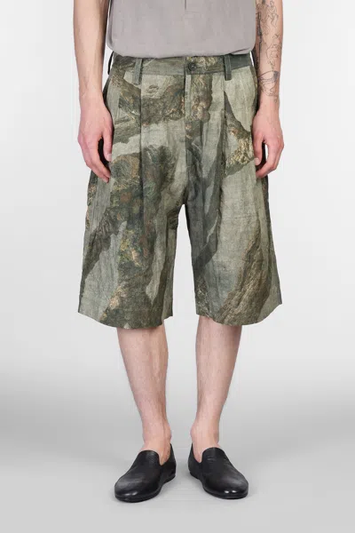 Ziggy Chen Shorts In Green Chanvre