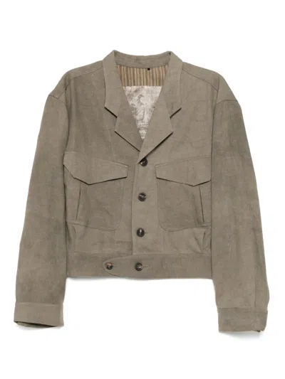Ziggy Chen Single-breasted Jacket In Brown