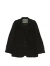 Ziggy Chen Single-breasted Notched-lapels Jacket In Black